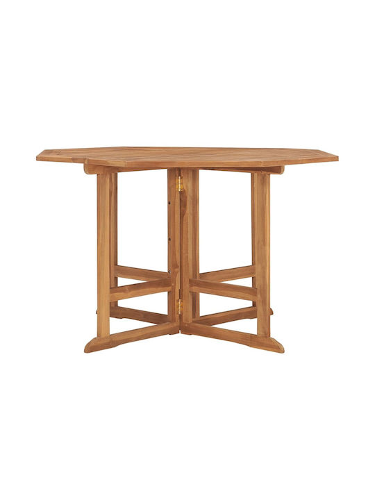 Outdoor Table from Teak Foldable Brown 110x110x75cm
