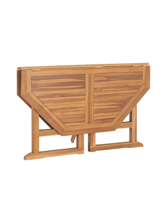 Outdoor Table from Teak Foldable Brown 110x110x75cm
