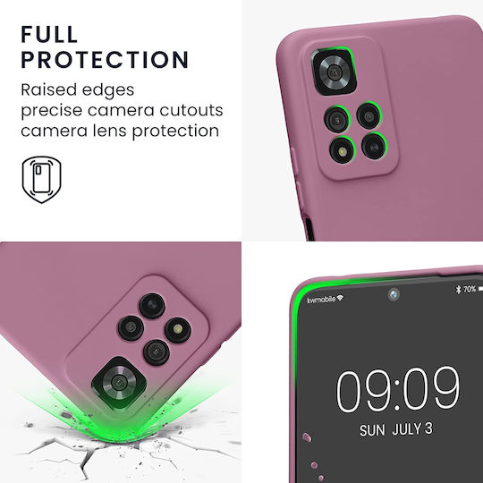 KWmobile Soft Rubber Back Cover Silicone 1.3mm Deep Rusty Rose (Redmi Note 11 Pro+ 5G)