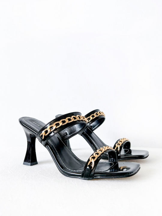 Arte Piedi Solene Damen Sandalen mit Dünn hohem Absatz in Schwarz Farbe