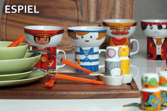 Espiel Alien Set Sare și Piper Ceramică cu Suport Alien 2buc