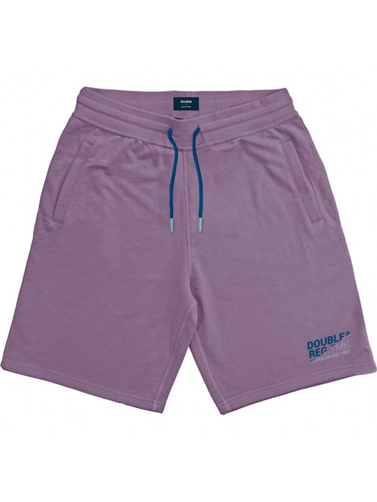 Double Men's Athletic Shorts Purple