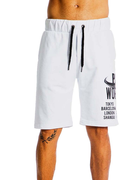 Paco & Co Men's Athletic Shorts White