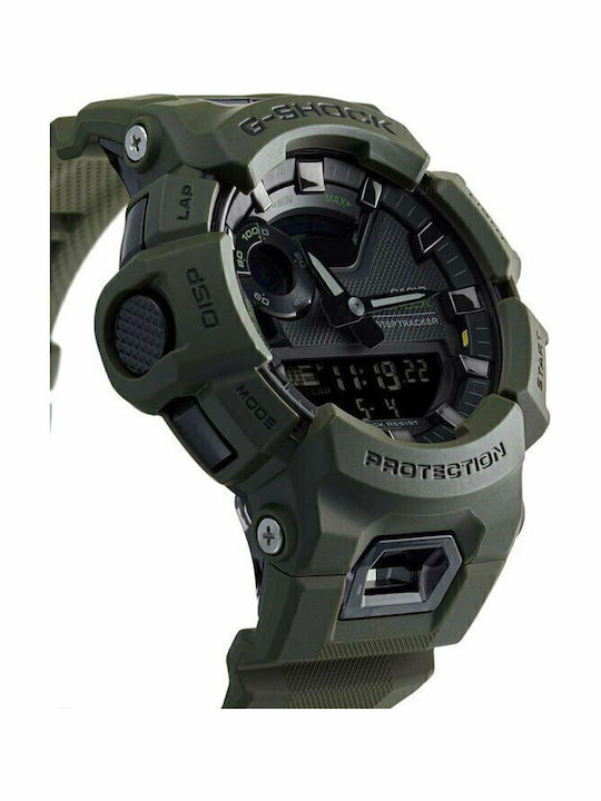 Casio G-Shock G-Squad Men's Watch 49mm Battery with Green Rubber Strap