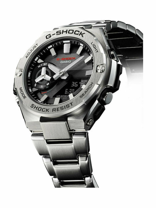 Casio G-Shock G-Steel Men's Watch 49mm Battery with Silver Metal Bracelet