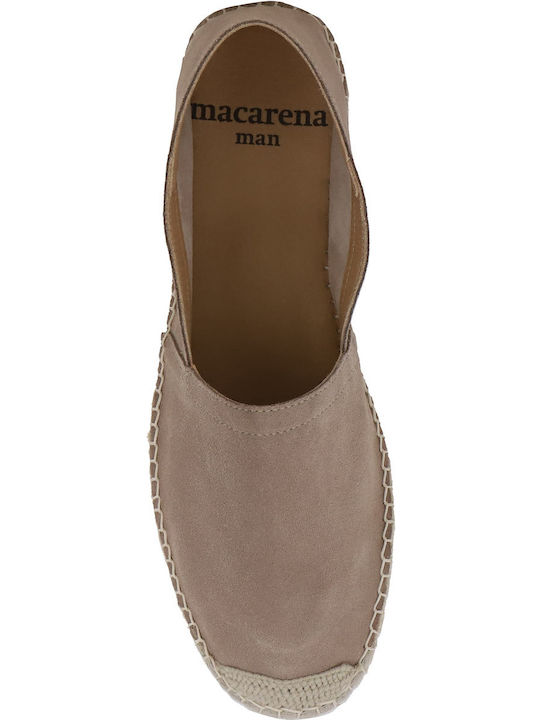 Women's Suede Espadrilles Taupe