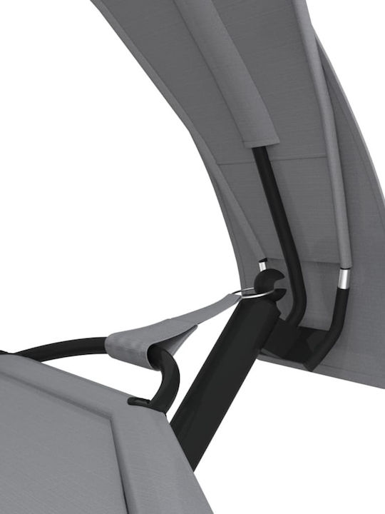vidaXL Hängematte Einzeln Stoff mit Gestell Grey 274x114.5x171εκ.
