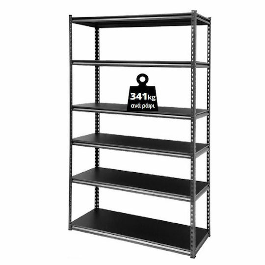 Tactix Dexion Regal 122x46x213cm mit 6 Regalen Gesamtbelastbarkeit 2040kg