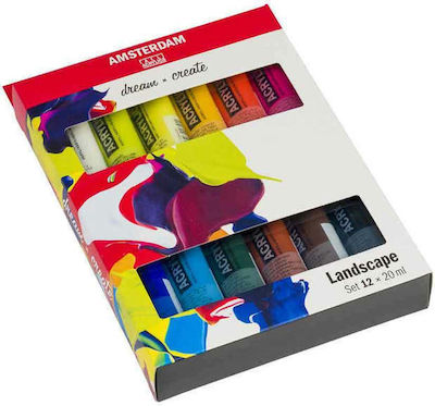 Royal Talens Amsterdam All Acrylics Standard Landscape Set Acrylic Paint Set in Mehrfarbig color 20ml 12Stück 17820602