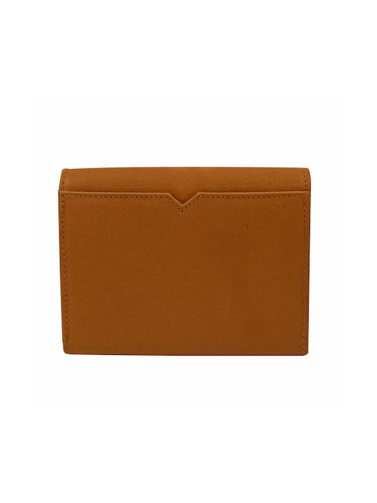 Fetiche Leather AN-1-787 Klein Frauen Brieftasche Klassiker Orange