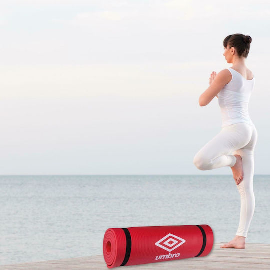 Umbro Στρώμα Γυμναστικής Pilates Κόκκινο (190x58x1cm)