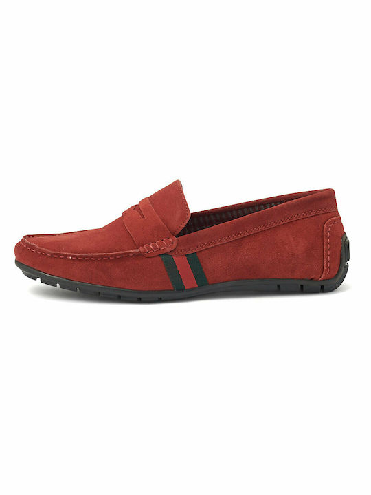 Men's Suede Moccasins Red GL2807-M08