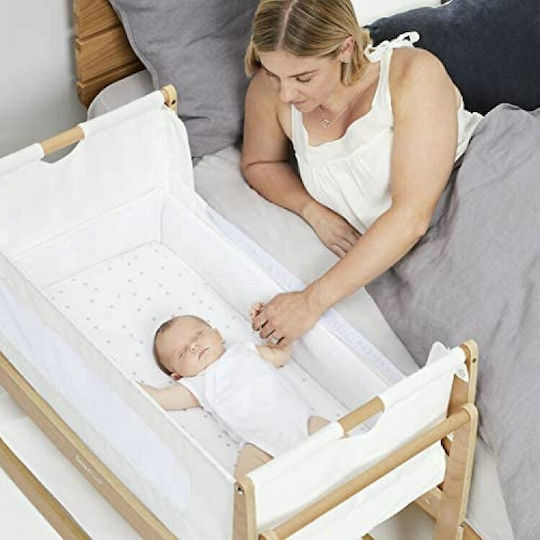 Snuz Wiege SnuzPod 4 mit Matratze und Seitlicher Öffnung Natural