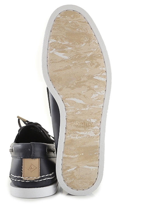 Authentic Δερμάτινα Ανδρικά Boat Shoes σε Μπλε Χρώμα