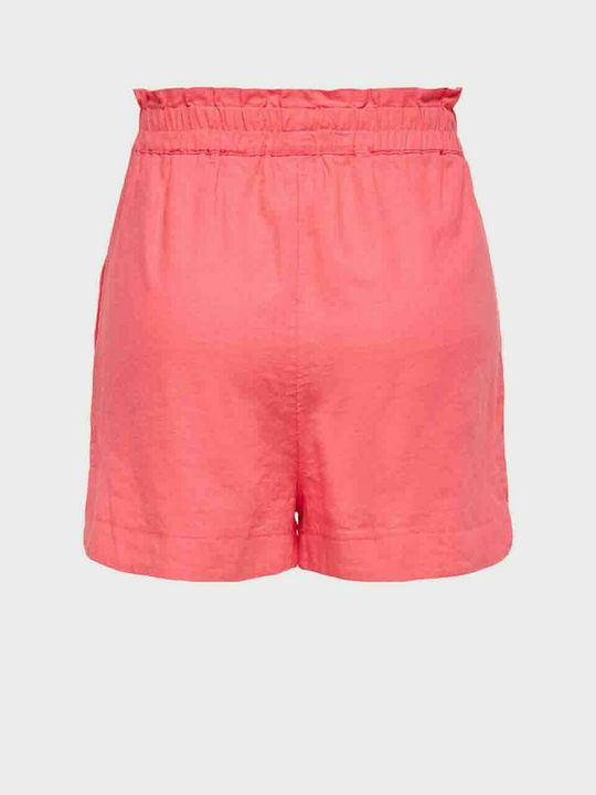 Only Women's High-waisted Shorts Calypso Coral