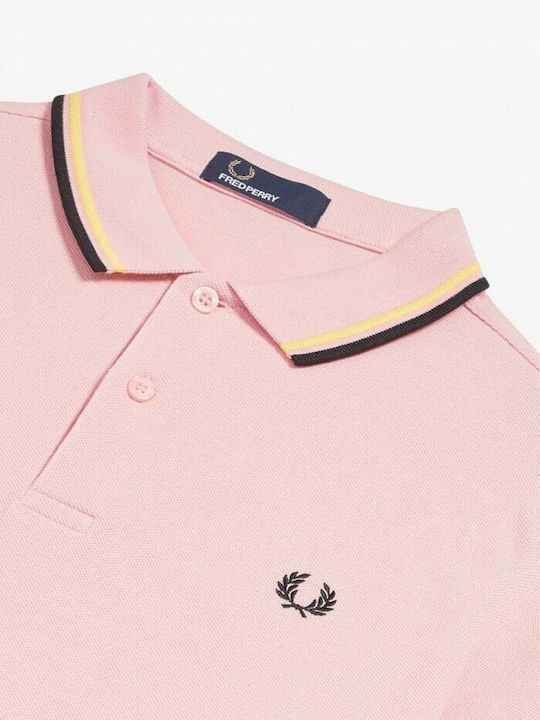 Polo Kurzarmbluse Rosa