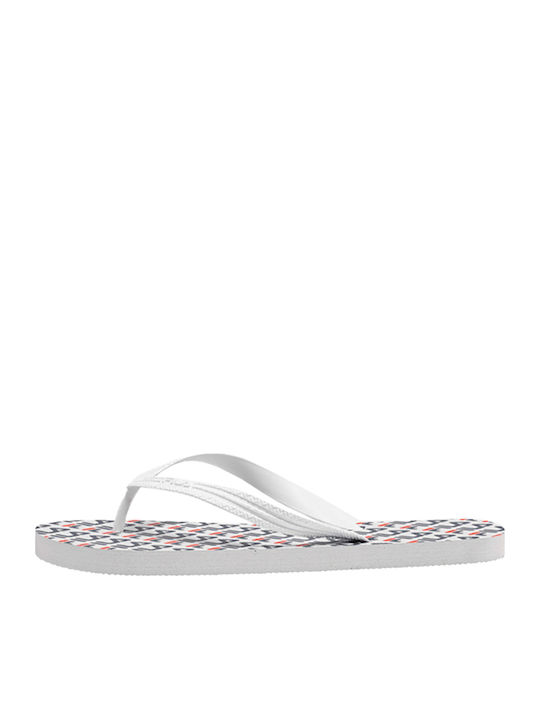 Troy Slapi Bărbați Flip Flops Albi