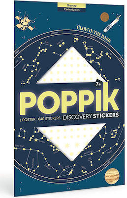 Poppik Stickers Glowing Stars for Children 7++ Years