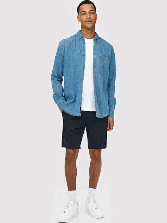 Men's Shorts Chino Navy Blue