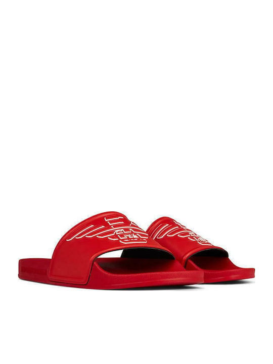 Emporio Armani Eagle Men's Slides Red XVPS01XN129-00115