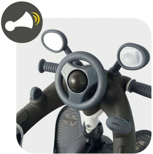 Smoby Baby Driver Plus Μετατρεπόμενο με Χειρολαβή Γονέα για 10 Μηνών Γκρι