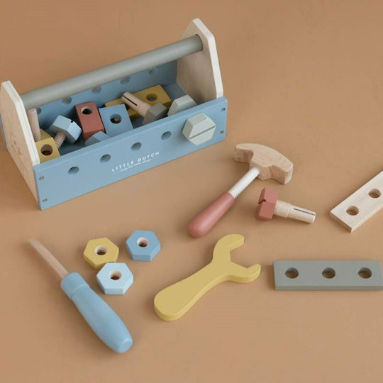 Little Dutch Werkzeugkoffer Mit 20 Hölzernes Kinder-Tools Für 3+ Jahre 13 cm 20 Stück