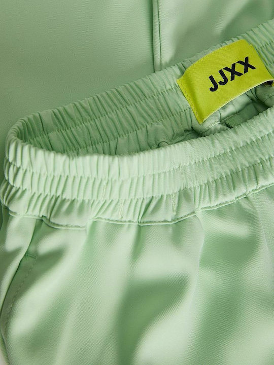 Дамско Текстил Панталон с Ластик Pastel Green