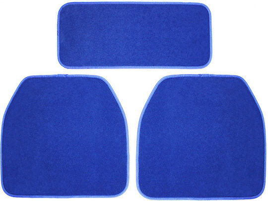 Auto Gs Set of Front and Rear Mats Universal 5pcs Blue
