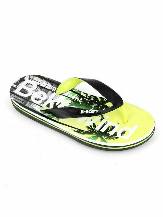 B-Soft Flip Flops bărbați Negri