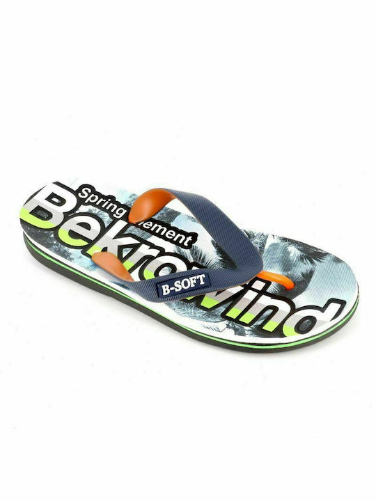 B-Soft Flip Flops bărbați Albastru