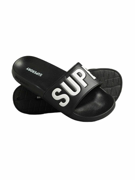 Superdry Slides σε Μαύρο Χρώμα