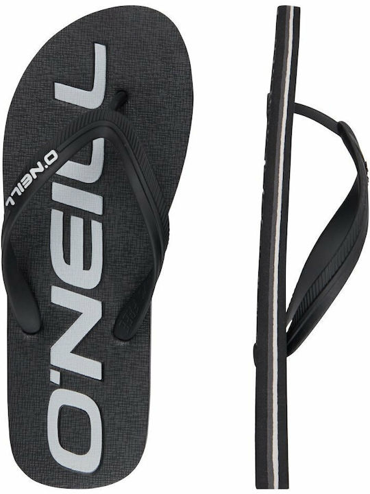 FM Profile Logo Herren Flip Flops Schwarze