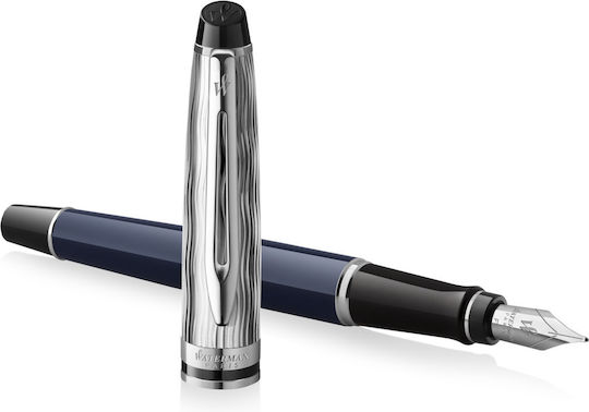 Waterman Special Edition Dlx Синя Писалка Fine 0.6mm От Inox