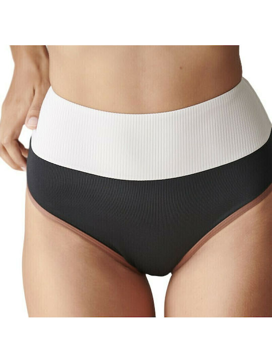 Bikini Slip Ψηλόμεσο Μαύρο