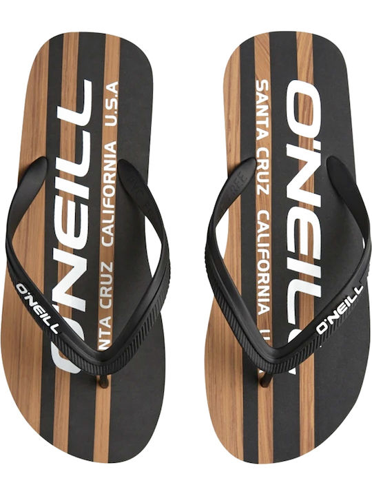 Profile Cali Ανδρικά Flip Flops Μαύρα