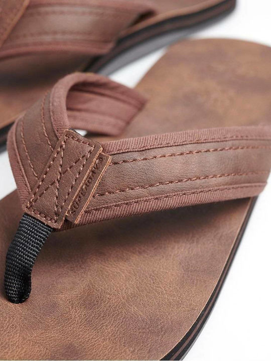 Slapi Bărbați Flip Flops Anatomici Maro