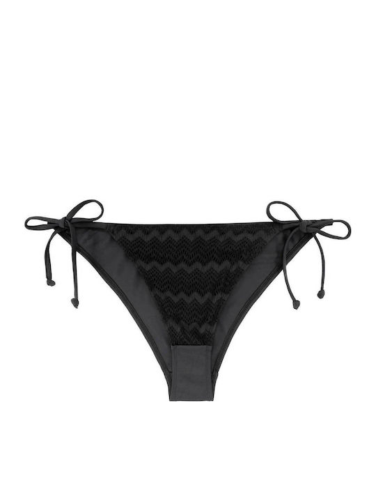 Bikini Inferioare cu Dantela Negru