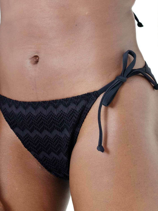 Bikini Inferioare cu Dantela Negru