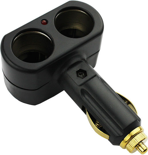 Auto Gs Car Charger Black with Ports: 2xCigarette Lighter