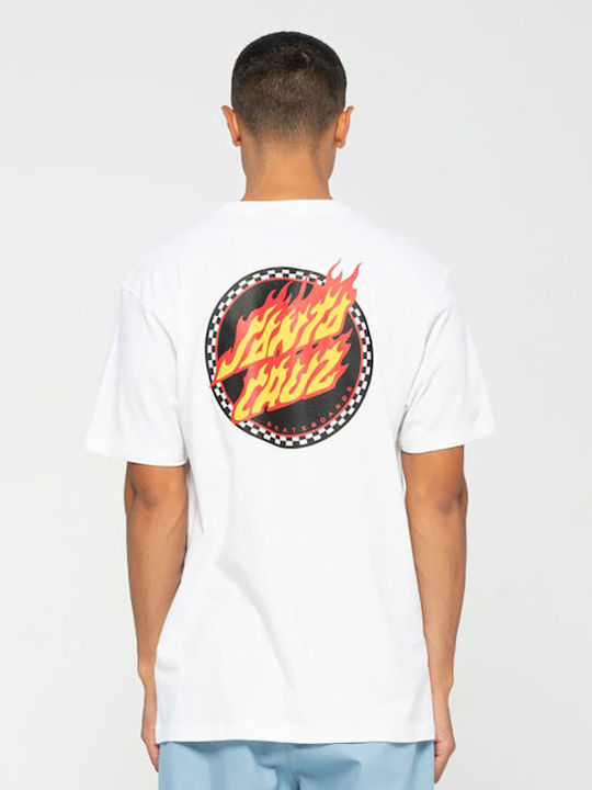 Check Ringed T-shirt White