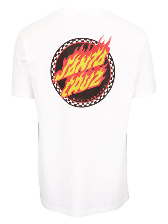 Check Ringed T-shirt White