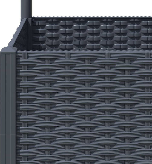 vidaXL Planter Box Plastic Gray 120x120x136cm.
