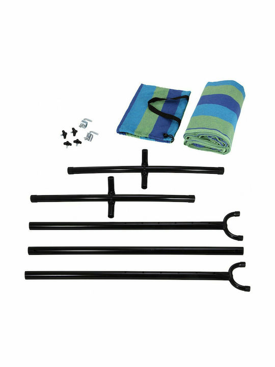 Viking Single Hammock with Stand Multicolour 200x160cm