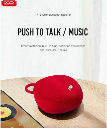 XO F19 16.004.0008 Bluetooth Хопарлор с Времетраене на Батерията до 2.5 часа Червен