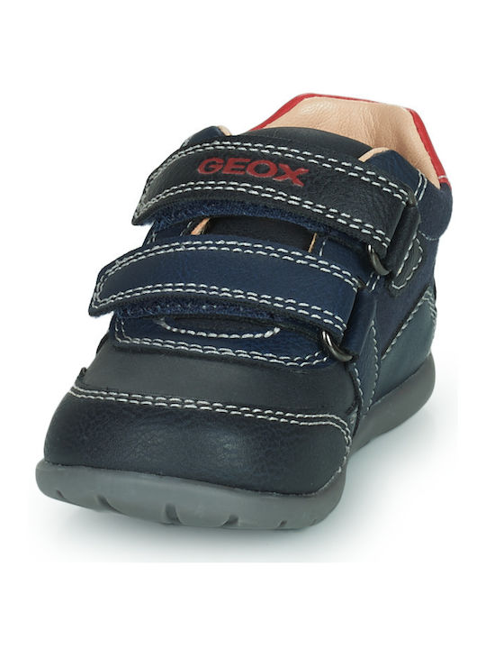 B Elthan Kids Sneakers Anatomic with Hoop & Loop Closure Navy Blue