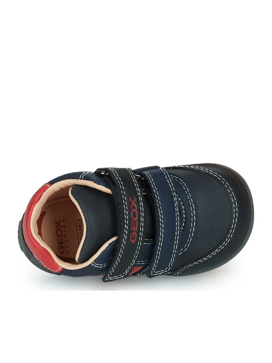 B Elthan Kids Sneakers Anatomic with Hoop & Loop Closure Navy Blue