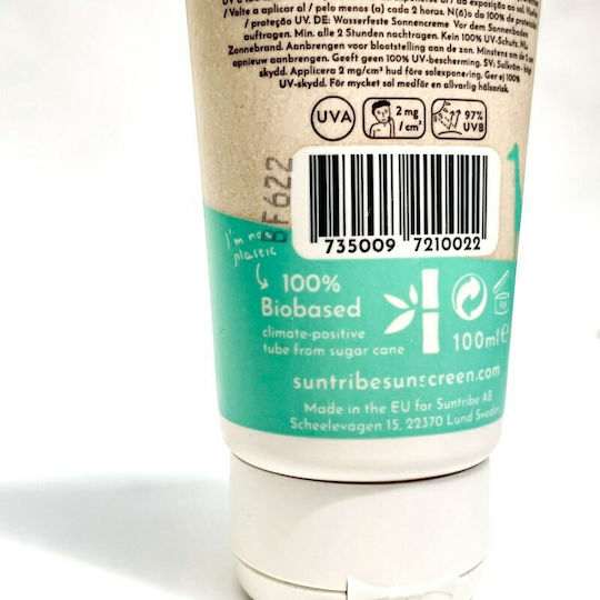 Suntribe Mineral Sunscreen Mineral Waterproof Face & Body Sunscreen Cream SPF30 100ml