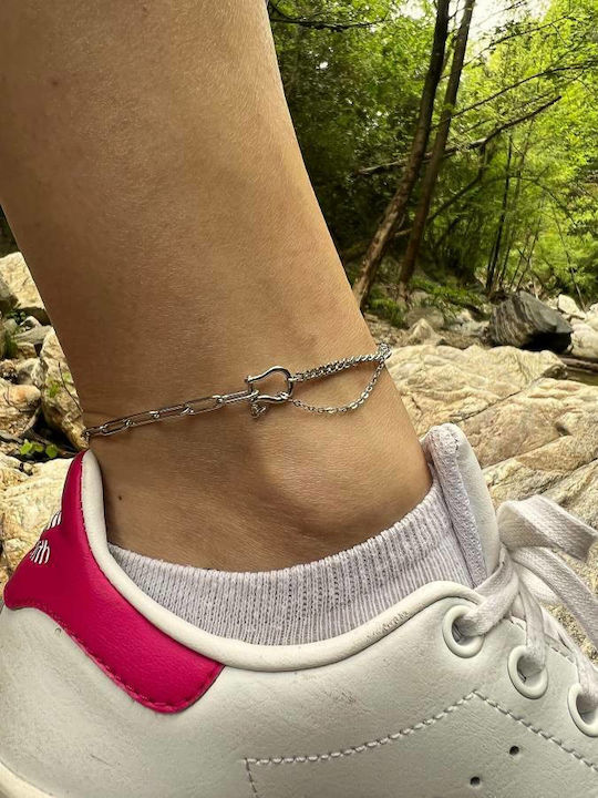 Oxzen Bracelet Anklet Chain made of Silver