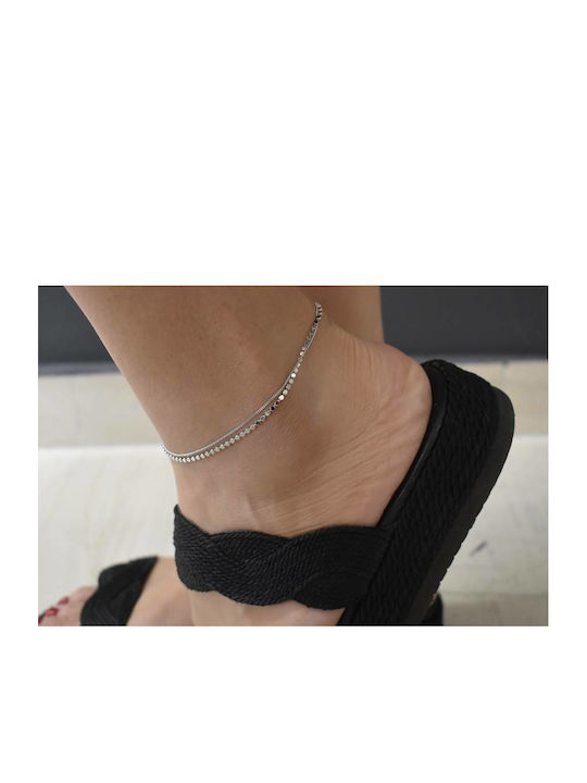 Oxzen Bracelet Anklet Chain made of Silver