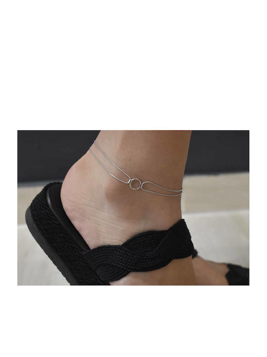 Oxzen Bracelet Anklet Chain made of Silver